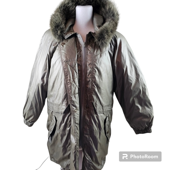 UTEX Vintage Down Filled Parka Puffer Coat in Small - Picture 1 of 9